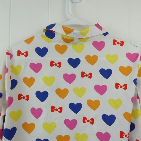 ModCloth for Hello Kitty Hearts and Bows Button Up Top X-Large - Picture 10 of 13